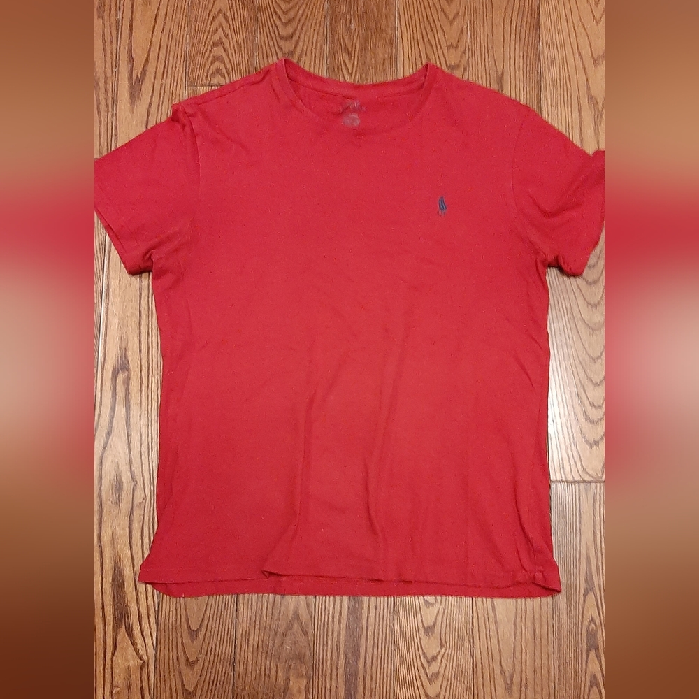 Red Polo Ralph Lauren logo shirt